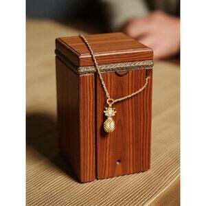 Gold Tone Pineapple Bracelet